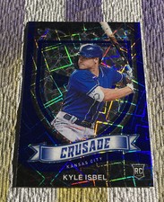 2021 Chronicles Crusade Blue Velocity Kyle Isbel Prizm #24 RC Rookie