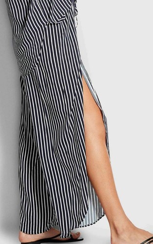 Seafolly Women's Stripe Wrap Pant in Navy, Size L, Brand New with Tags - Picture 2 of 5