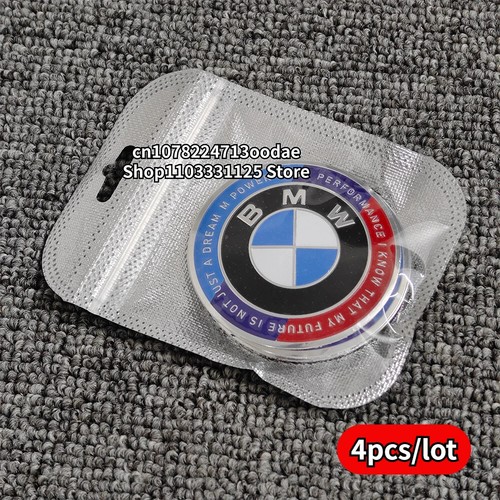 4pcs 56 60 65mm Car Wheel Hub Center Cap Aluminum Sticker For BMW F30 E46 E39 - Picture 30 of 37
