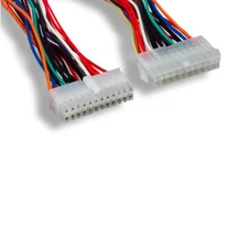6" PC Motherboard Power Cable Connect 20Pin Male to 24Pin Female 18AWG Computer
