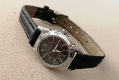 Klassische Damenuhr Le Spectacle du Monde Quartz Watch Silber Leder Getestet 