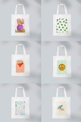 Live More Worry Less Tote Bag, motivational quotes, you have got this, Postivie - Picture 5 of 6