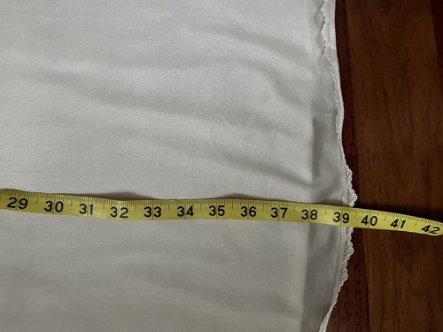 Vintage Vollschlupf Kleid Nachthemd Elfenbein Nylon Dessous Gr. 38 MÄNGEL - Bild 13 von 13