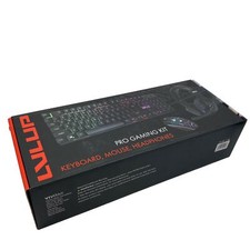 Vivitar LVLUP Pro Gaming Kit: Keyboard, Mouse, Headphones LU745 Backlit Keys New