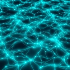 Digital Picture of Beautiful neon light waves printable file