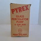 Vtg Pyrex Glass Percolator Pump Stem Replacement 6 Cup Size No 7826 E-BB