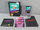 Nintendo PINBALL + Box & Manual TESTED 1985 NES Video Game