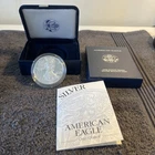 2001 W 1oz US American Silver Eagle $1 Dollar Proof Bullion Original Box & COA