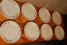 VIntage HALL JEWEL TEA AUTUMN LEAF MARY DUNBAR 7 1/4" Dessert Pie Plates