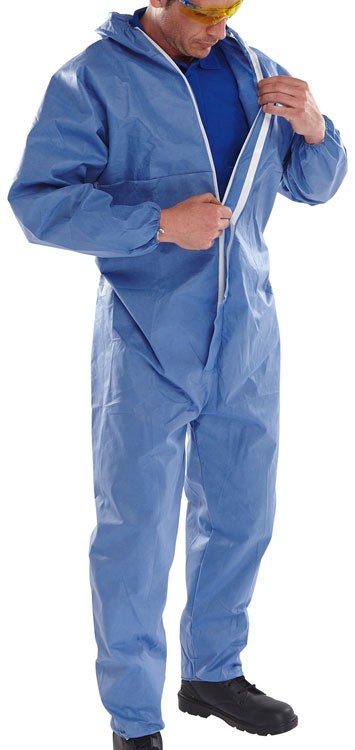 Beeswift Disposable Coverall Type 5/6 Navy Blue Size M