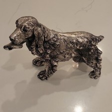 Vintage Italian 925 Sterling Silver Cocker Spaniel Figurine by Magrino