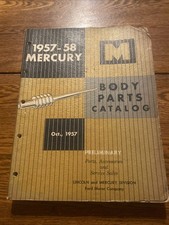 1957-58 Mercury Body Parts Catalog Oct 1957