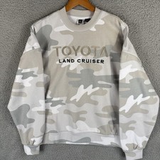 NEW Toyota Land Cruiser Camo Sweatshirt Mens Medium Pullover Sweater Crewneck
