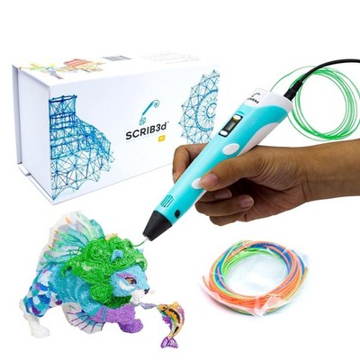 SCRIB3D P1 3D-Druckstift mit Display - inklusive 3D-Stift, 3 Starterfarben von