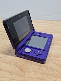 RARE Nintendo 3DS BUNDLE Midnight Purple Console with 6 Games Tested And Working