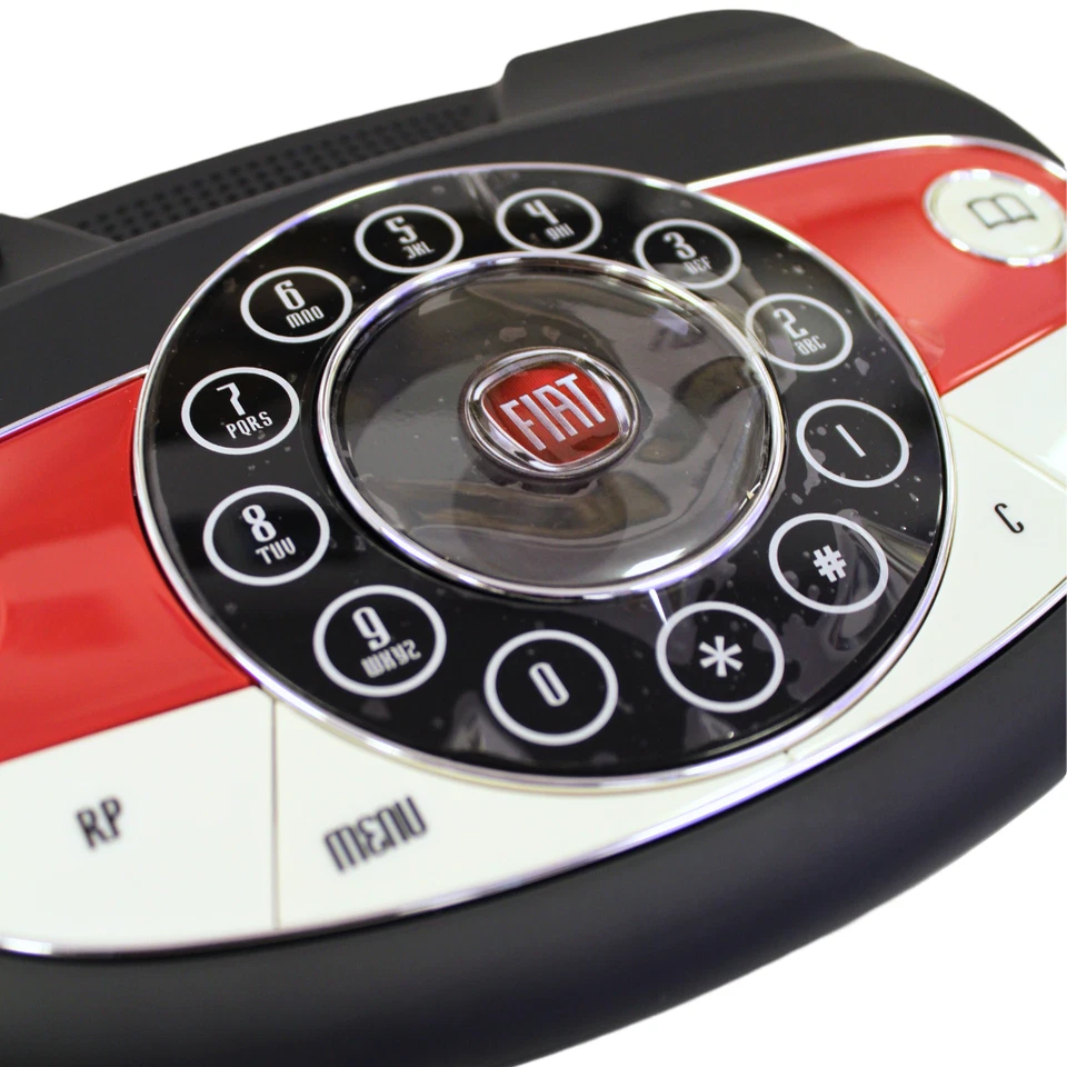 Telefono cordless con base - Fiat 500 - Tastiera touch - Vivavoce - Immagine 4 di 4