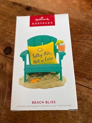 Hallmark Keepsake Ornament 2022 Beach Bliss Sand Salty Air Not a Care Green