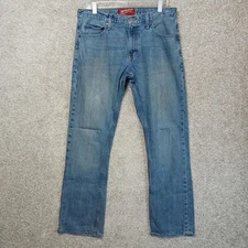 Arizona Jean Co Jeans Mens 34x32 Original Boot Cut Denim 5 Pocket Grunge