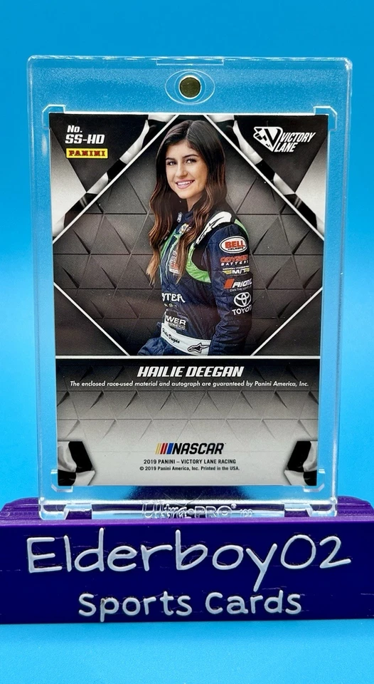 Hailie Deegan Auto Firesuit Signature Swatches 2019 Panini Victory Lane Racing - Image 3 of 3