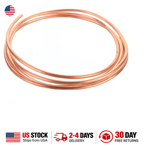 Copper Tubing 5/32 Inch OD 1/8 Inch ID 5 Feet Soft Copper Pipe for Refrigeration