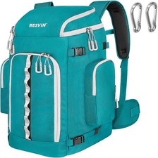 Ski Boot Bag, 65L Durable Travel Backpack, 1680D Nylon Waterproof Snowboard