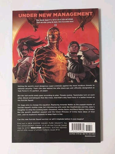 Suicide Squad Vol 1 'Pure Insanity' DC Comics 2014 Trade Paperback New TPB - Picture 2 of 3