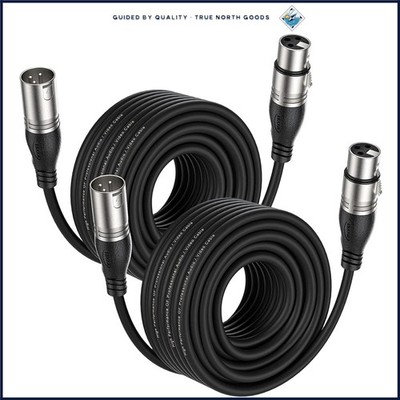 50ft Microphone XLR Cable with Integrated Molding Plug for Secure Connection
