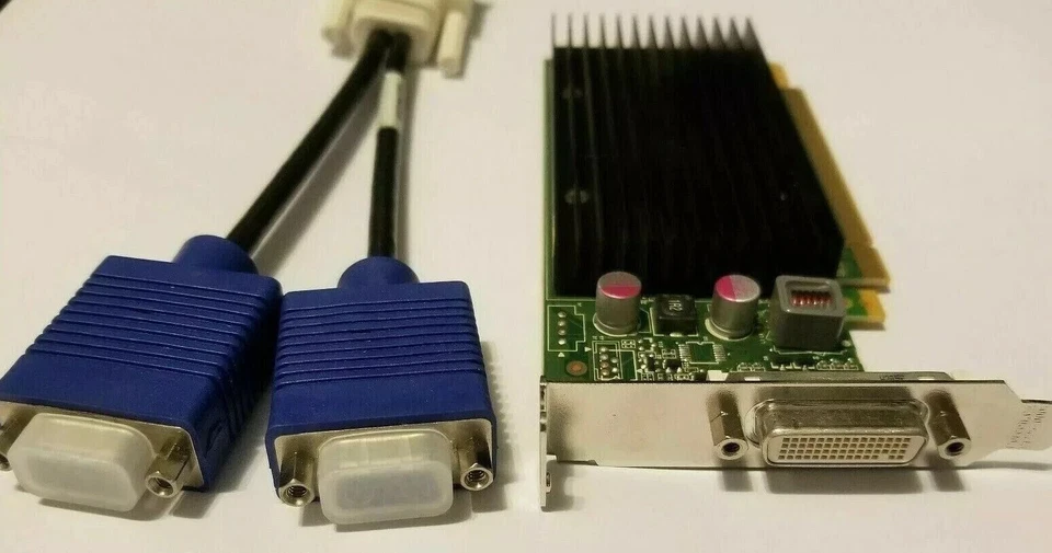 HP Compaq SFF dc7600 dc7700 dc7800 dc7900 NVIDIA SFF Dual VGA Monitor Video Card - Image 3 of 4