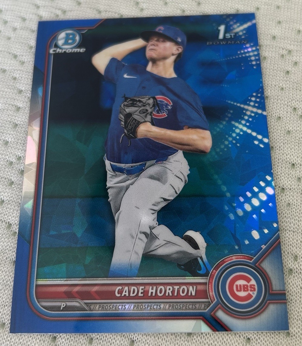 Cade Horton 2022 Bowman Chrome Draft Sapphire (1st Bowman) #BDC-193 Chicago Cubs