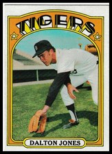 1972 Topps #83 Dalton Jones Detroit Tigers