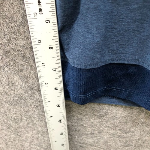 Under Armour Pantaloncini Elasticizzati Allenamento Uomo L Blu 9'' Sciolti Attivi Palestra Corsa - Foto 7 di 10