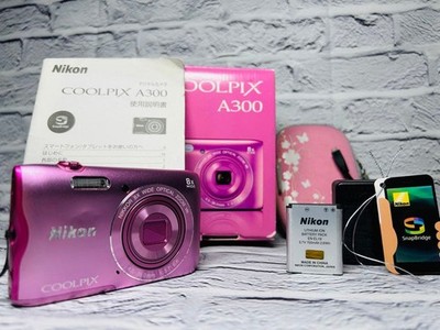 Nikon COOLPIX A300 Pink Compact Digital Camera Tested Working