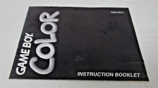 Game Boy Color Instruction Booklet Manual Only Vintage Retro Nintendo Insert
