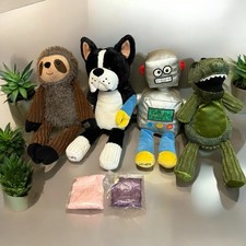 Lot Of 4 Scentsy Buddy Lot Sloth Dog Robot Dinosaur 2 Scent Packs Boy Lot