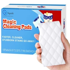 Magic Eraser Sponge, 18 Pack Cleaning Pads for Walls, Oven, Kitchen, and Shoe...