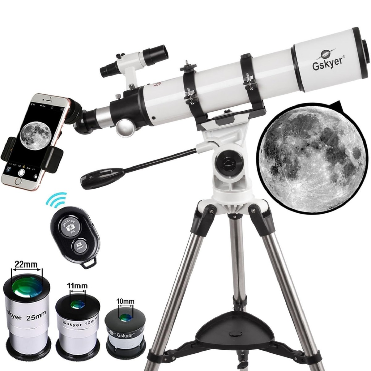 Gskyer AZ90600 600x90mm AZ Astronomical Refractor Telescope for
