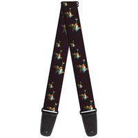 Guitar Strap - Flying Mallards Burgundy (Us Import) Acc Neu