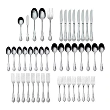 Oneida True Rose Stainless Steel 45pc. Flatware Set (Service for Eight)