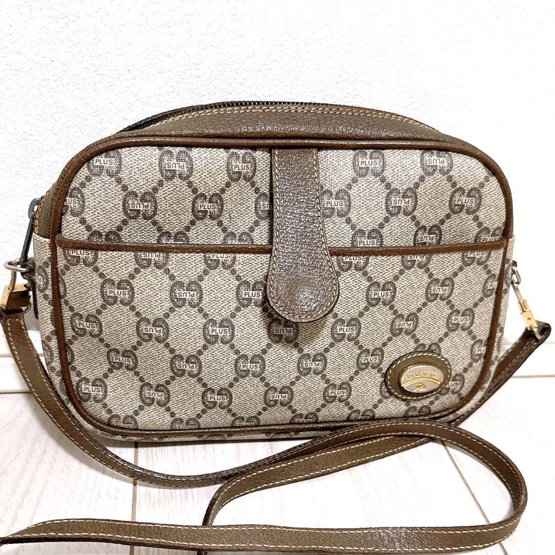 Gucci Plas PVC Shoulder Bag 14x8.3 Inches Adjustable 46 Inch Strap Pre-Owned