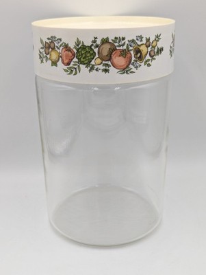 Pyrex Corning Vintage Spice of Life Glass Canister Storage Jar 7.5'' Made in USA