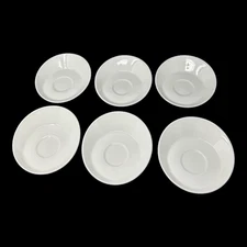 Vintage Steelite International Saucer Plates Restaurant China England MCM Set 6