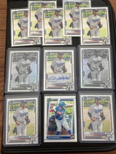 11x LUIS RODRIGUEZ 2021 Bowman Chrome ULTIMATE AUTO B&W 1st Prospect Lot Dodgers