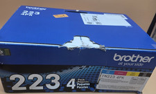 Brother TN223 TN-223 4-Pack Toner Set Black Cyan Magenta Yellow OEM Open Box