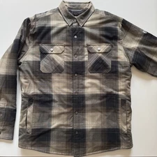 KUHL Joyrydr Shirt-Jac Jacket Mens Large Shacket Fleece Lined Flannel Never Worn