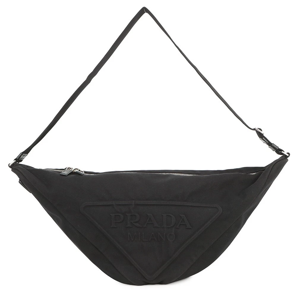 Prada — PRADA Shoulder Bag Canvas Black 2VY007