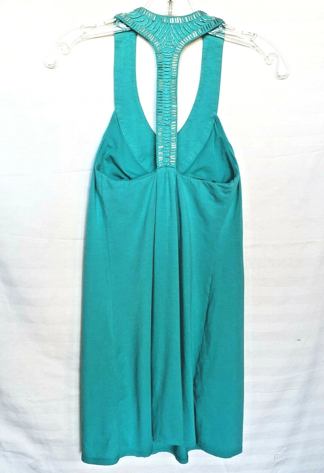 UNDERCOVER Victorias Secret Reggiseno Top Perline Verde Mini Abito Tg XS