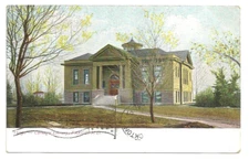 Fargo Postcard  Carnegie Library  ND 1906 Antique view