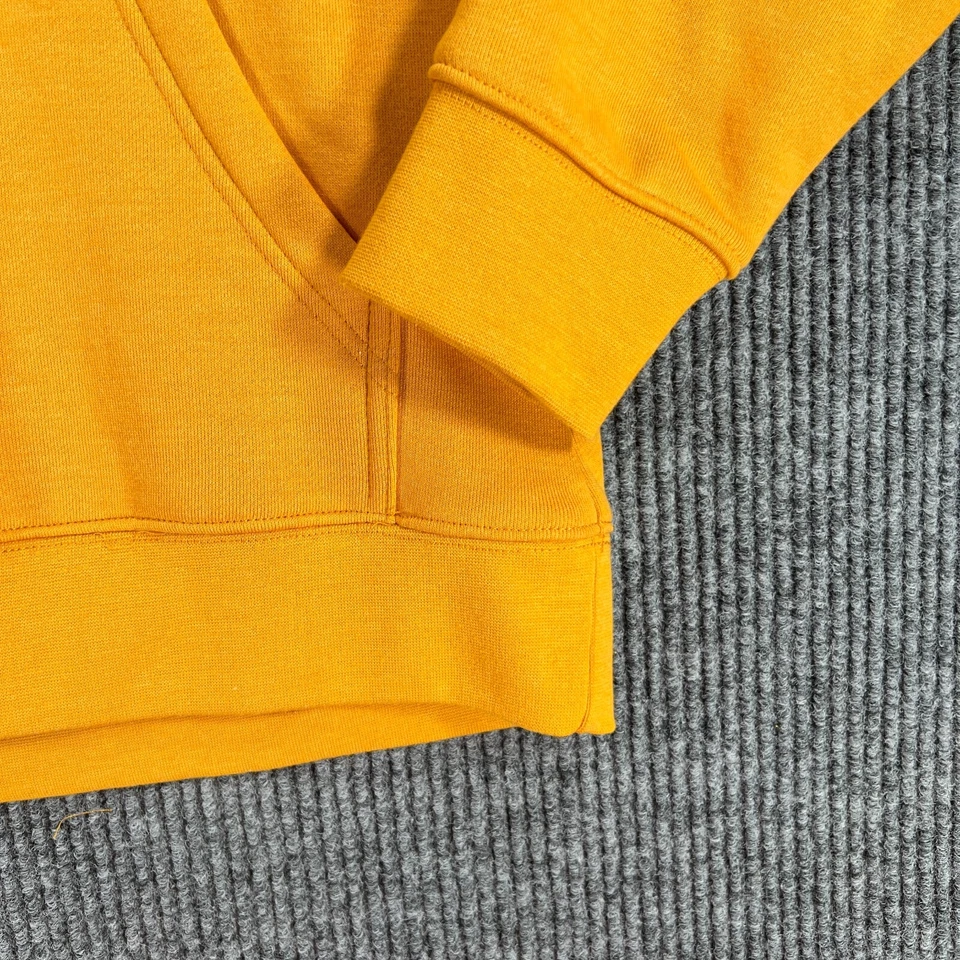 CAT Caterpillar Sudadera con Capucha Mujer Pequeña Amarilla Manga Larga Trabajo Nueva Foto 4 de 4