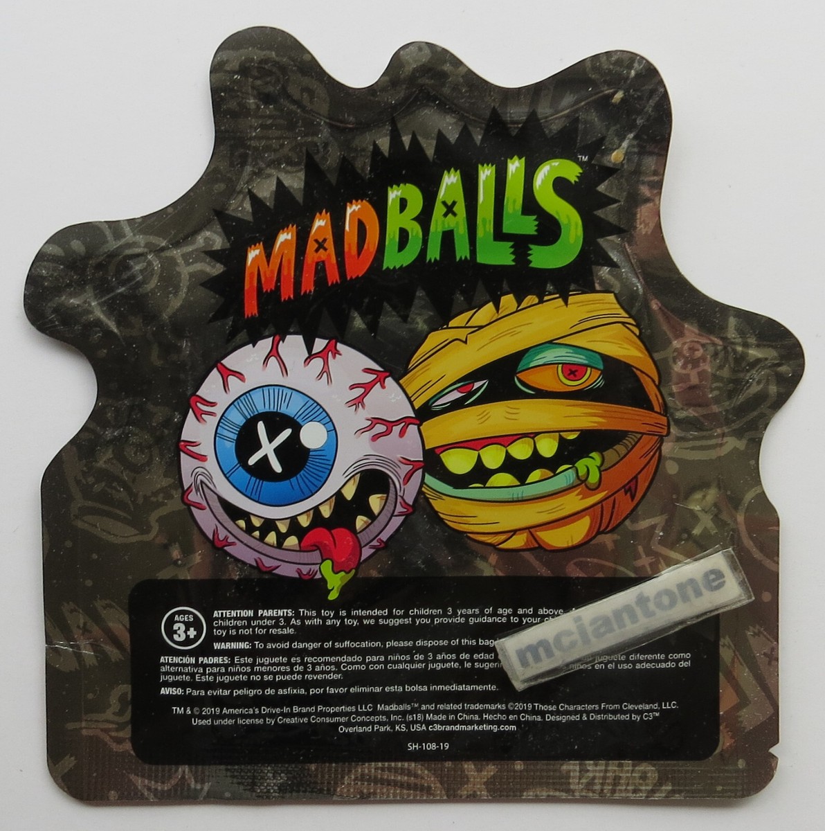 Sonic Wacky 2019 MADBALLS Water Squirters SQUIRT Neon MAD Ball