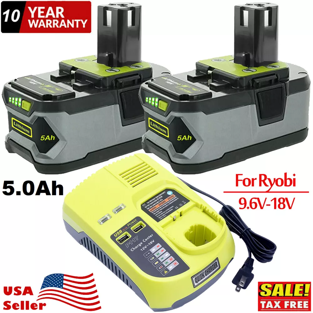 Ryobi 18v one+ 5.0 ah lithium+ high sale capacity battery